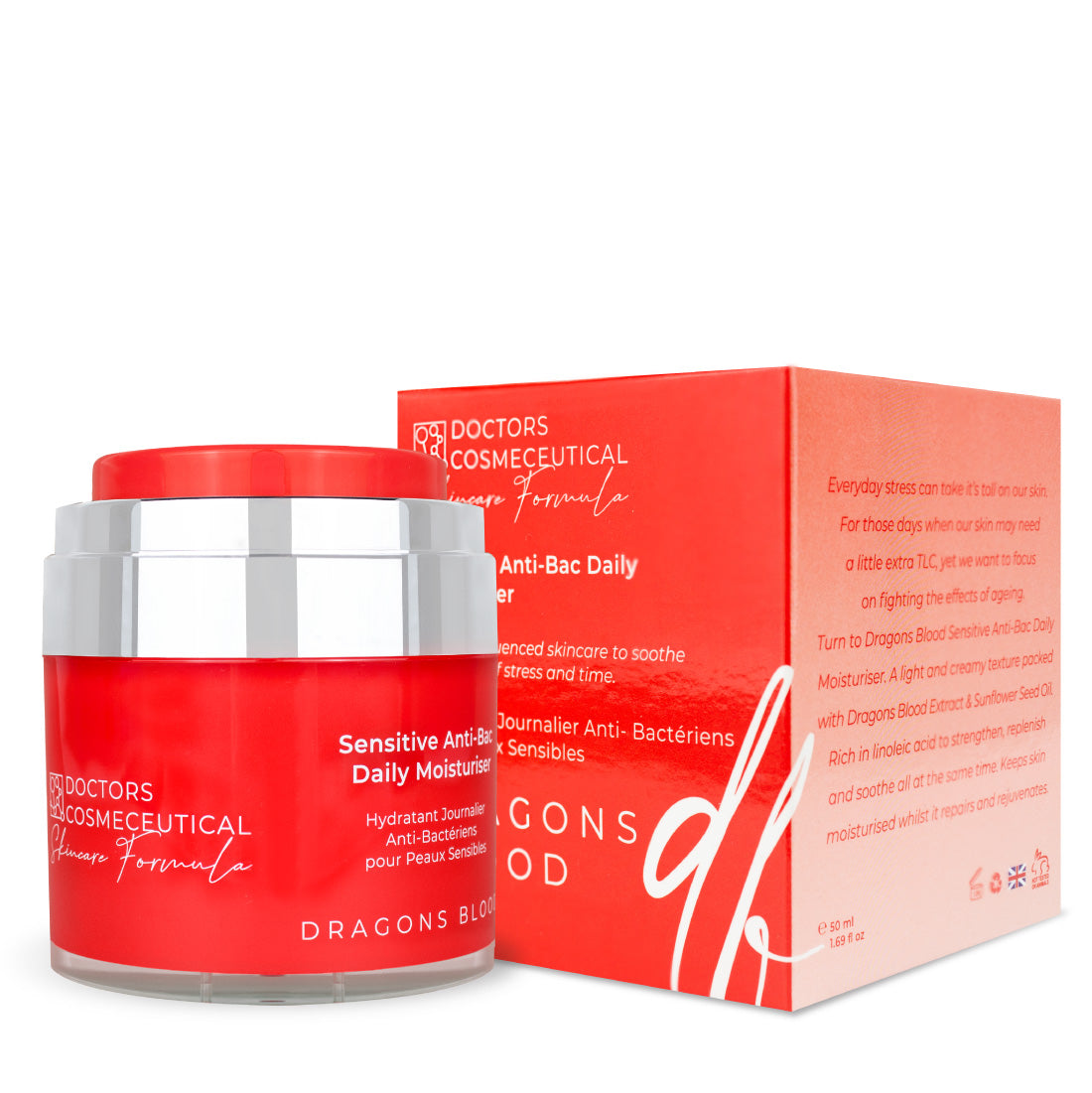 Dragons Blood Sensitive Anti-Bac Daily Moisturiser 50ml