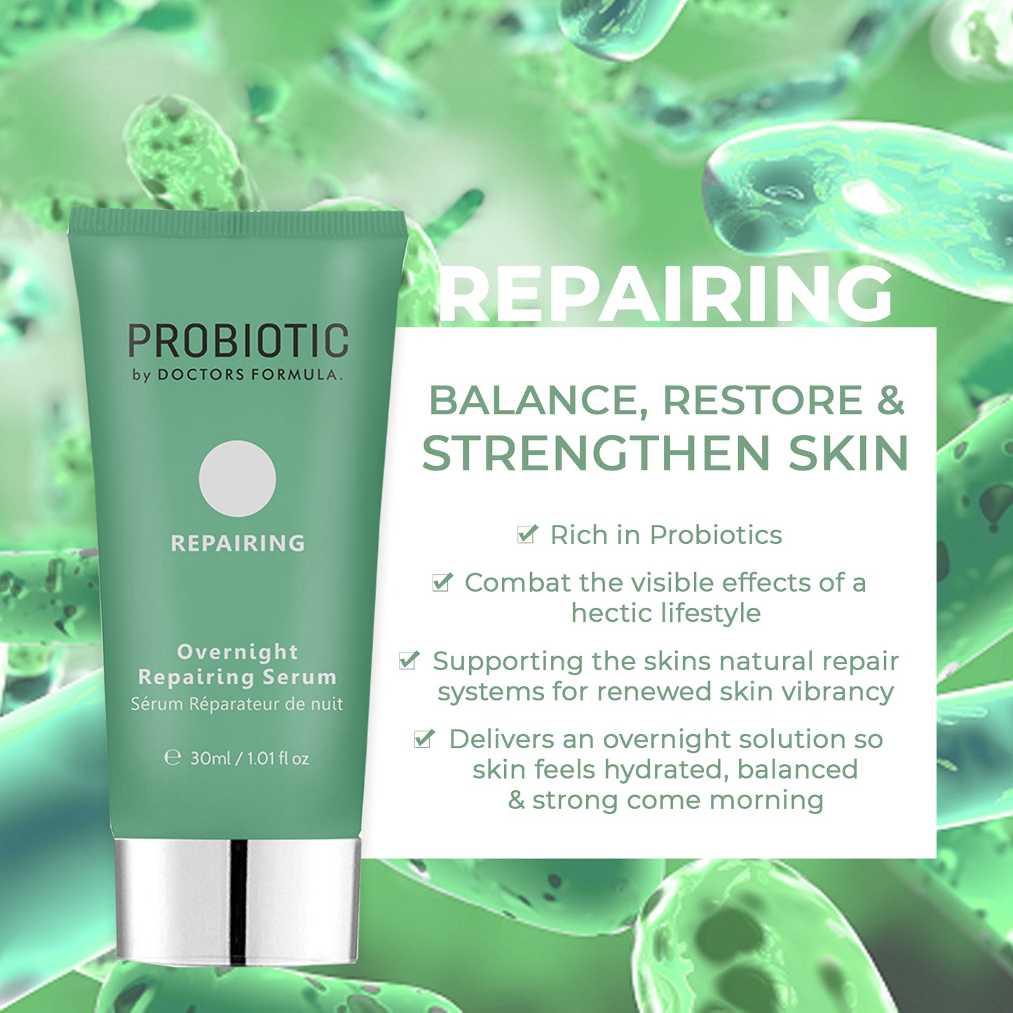 Doctors Formula - Probiotics - Overnight Repairing Serum 30ml