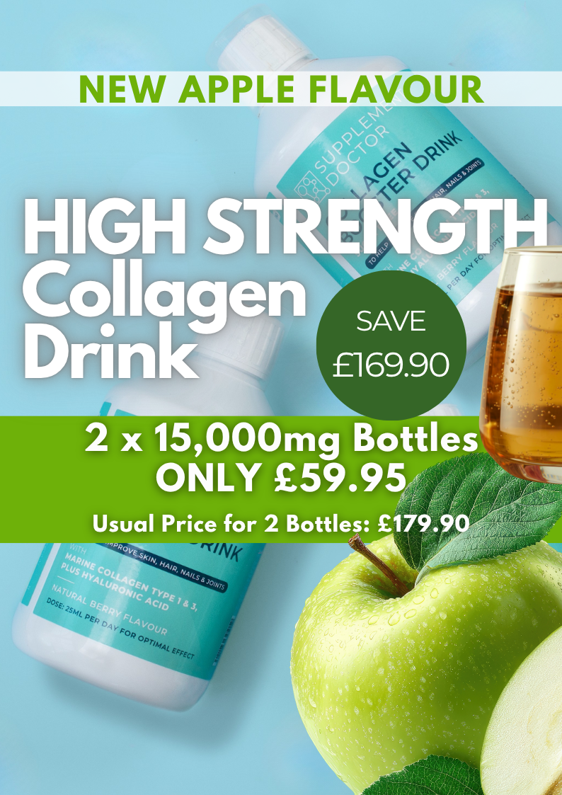 2 x Collagen Booster Drink 15,000mg - Apple Flavour