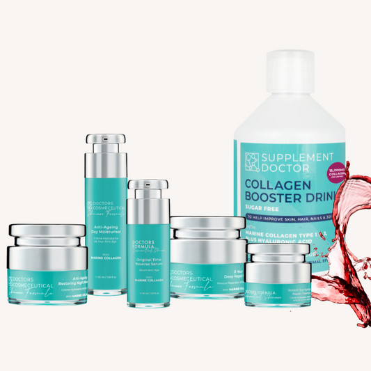 Collagen Booster Drink 15,000MG + Marine Collagen Set