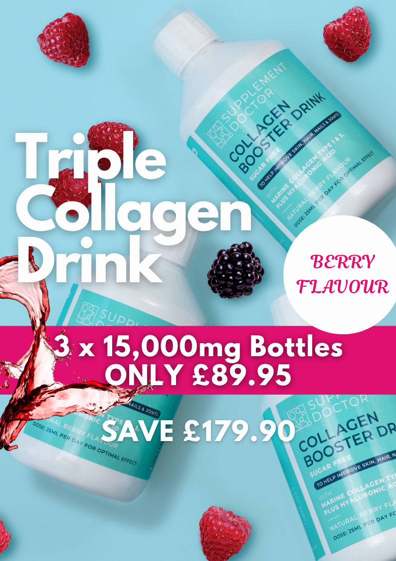 Triple Collagen Booster Drink 15,000mg - BERRY FLAVOUR
